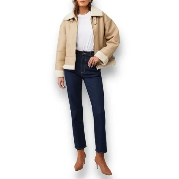 HEARTLOOM Women’s Matin Sherpa Jacket Coat in the Size Large - Picture 3 of 14